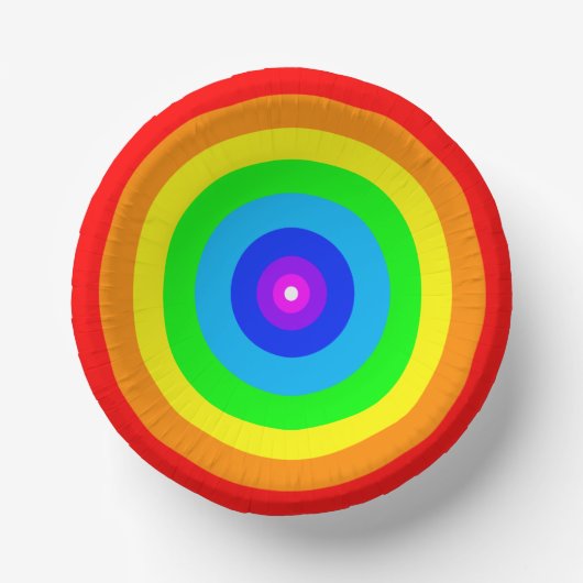 Rainbow Circle Design-40686 Papieren Kommen (Voorkant)