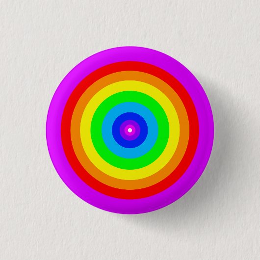 Rainbow Circle Design-40686 Ronde Button 3,2 Cm (Voorkant)