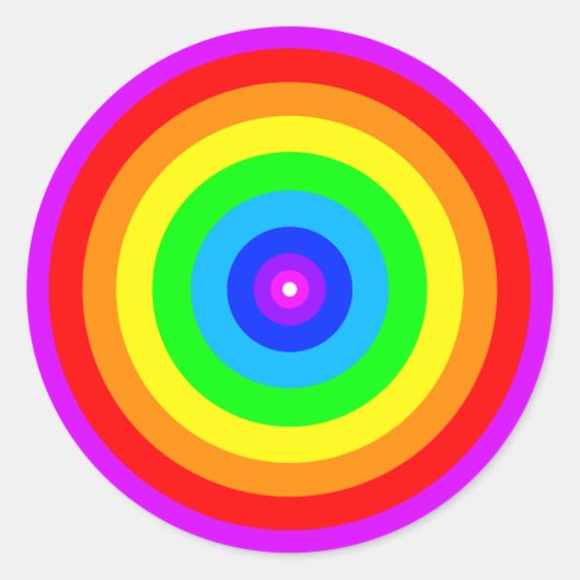 Rainbow Circle Design-40686 Ronde Sticker (Voorkant)