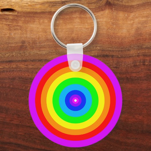 Rainbow Circle Design-40686 Sleutelhanger (Achterkant)