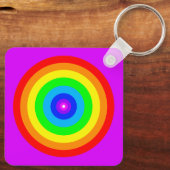Rainbow Circle Design-40686 Sleutelhanger (Achterkant)