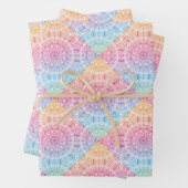 Rainbow Circle Mandala Inpakpapier Vel (In situ)