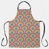 Rainbow Circles All-Over Print Schort (Voorkant)