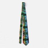 Rainbow Circuit Board Necktie – Colorful Tech Geek Stropdas (Achterkant)