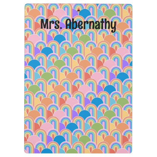 Rainbow Clamshell leraren Klembord (Achterkant)