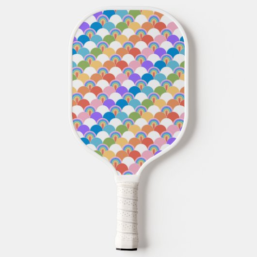 Rainbow Clamshell Pickleball Paddle (Achterkant)