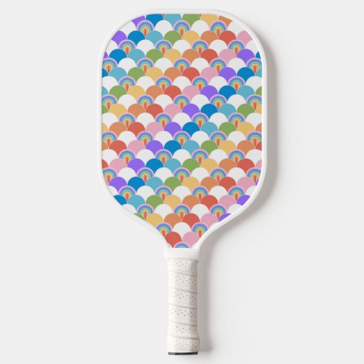 Rainbow Clamshell Pickleball Paddle (Voorkant)