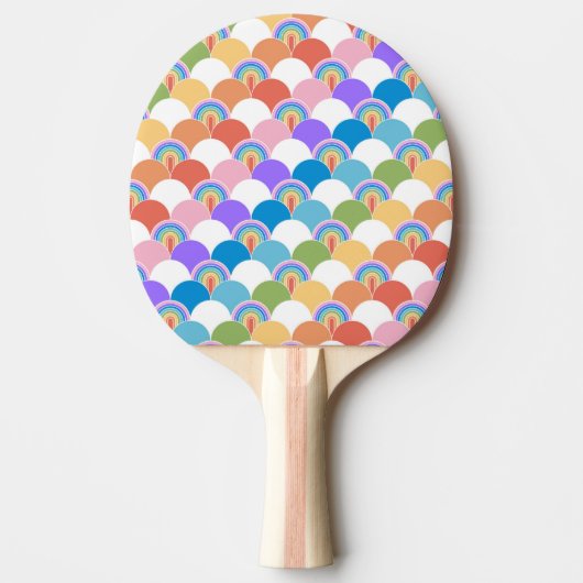 Rainbow Clamshell Tafeltennisbatje (Voorkant)
