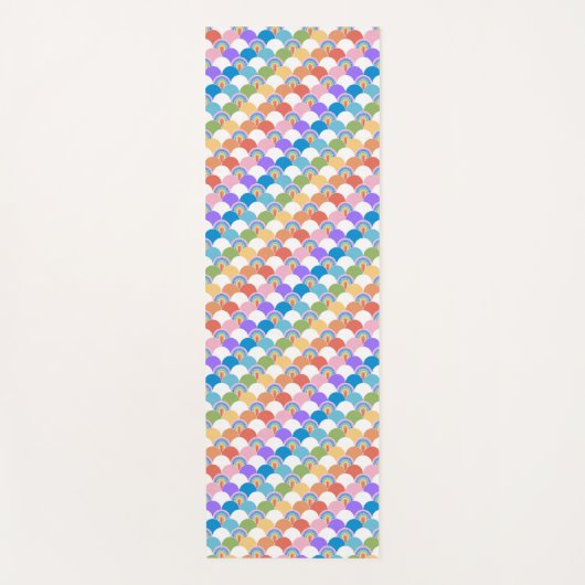 Rainbow Clamshell Yogamat (Voorkant)