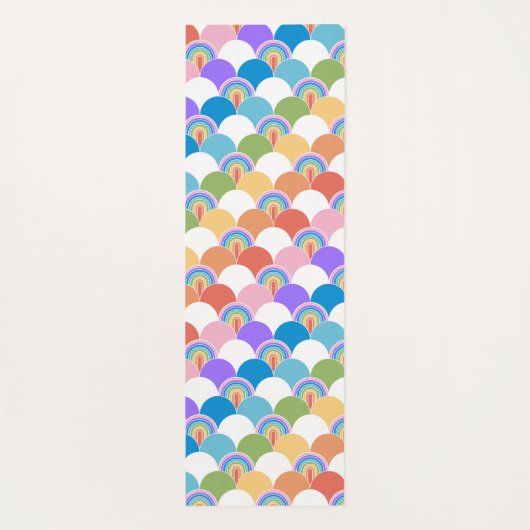 Rainbow Clamshell Yogamat (Achterkant)