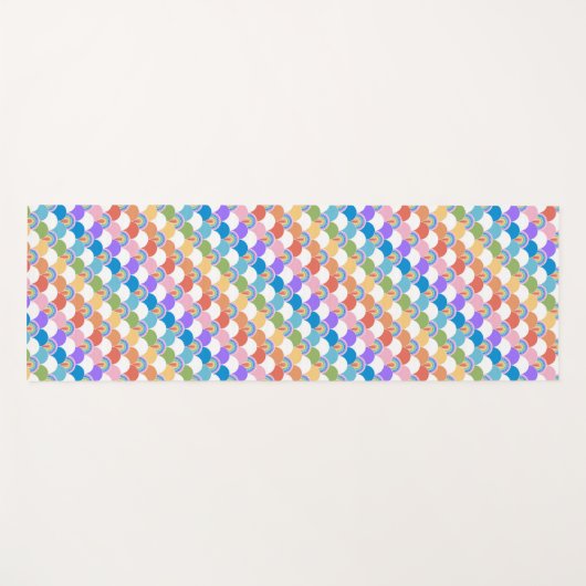 Rainbow Clamshell Yogamat (Voorkant (horizontaal))