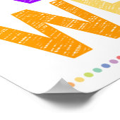 Rainbow Classroom Poster leren (Hoek)