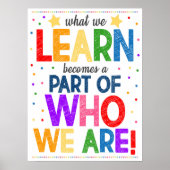 Rainbow Classroom Poster leren (Voorkant)