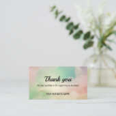 Rainbow-cloldgradiënt voor zakelijk gebruik - kaar contactkaartje (Staand voorkant)