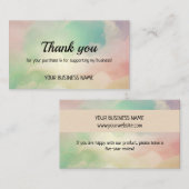 Rainbow-cloldgradiënt voor zakelijk gebruik - kaar contactkaartje (Voorkant / Achterkant)