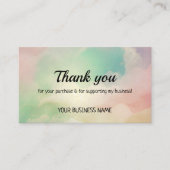 Rainbow-cloldgradiënt voor zakelijk gebruik - kaar contactkaartje (Voorkant)