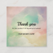 Rainbow-cloldgradiënt voor zakelijk gebruik - kaar vierkante visitekaartje (Voorkant)