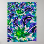 Rainbow Cloud Abstract Poster (Voorkant)