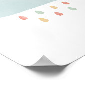 Rainbow Cloud Baby Nursery Decor Poster (Hoek)