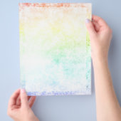 Rainbow Cloud Background Pas of blijf Cloudy aan Flyer (Hand)