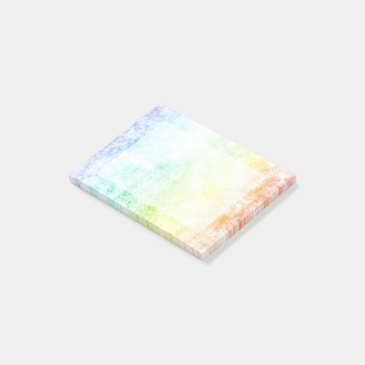 Rainbow Cloud Background Pas of blijf Cloudy aan Post-it® Notes (Schuin)
