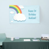 Rainbow Cloud Birthday Banner (Beurs)