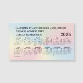 Rainbow Cloud Calendar 2025 van Janz Magnet (Voorkant)