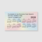 Rainbow Cloud Calendar 2026 van Janz Magnet (Voorkant)