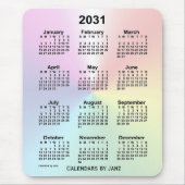 Rainbow Cloud Calendar 2031, opgesteld door Janz M Muismat (Voorkant)