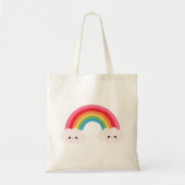 Rainbow Cloud Canvas tas (Voorkant)