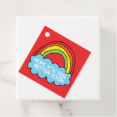 Rainbow Cloud Clip Art die je goed uitstuurt Bedankjes Labels (In situ)