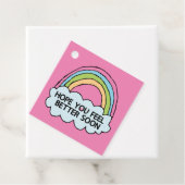 Rainbow Cloud Clip Art die je goed uitstuurt Bedankjes Labels (In situ)