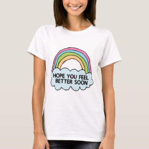 Rainbow Cloud Clip Art die je goed uitzenden T-shirt