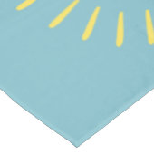 Rainbow Cloud en Sun Birthday Tablecloth Tafelkleed (Gekanteld)