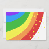 Rainbow Cloud Kawai Verjaardagsfeest Kaart (Achterkant)