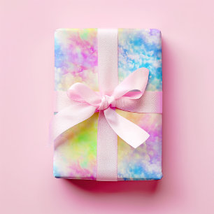 Rainbow Cloud Kleurrijke Tie Dye Neon Sky Cadeaupapier