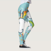 Rainbow Cloud Mensen Leggings (Rechts)