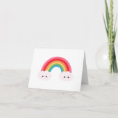 Rainbow Cloud-notitiekaarten Kaart (Voorkant)