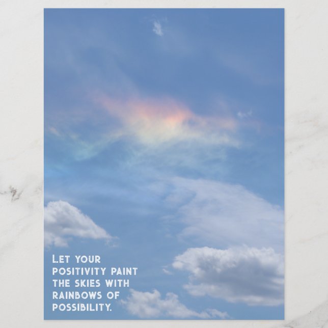 Rainbow Cloud of Possibilities Scrapbook Papier (Voorkant)