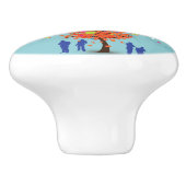 Rainbow Cloud People Ceramic Knob Keramische Knop (Zijkant)