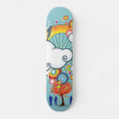 Rainbow Cloud People Skateboard (Voorkant)
