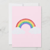 RAINBOW CLOUD PINK MULTIPLE DE Uitnodiging van de (Achterkant)