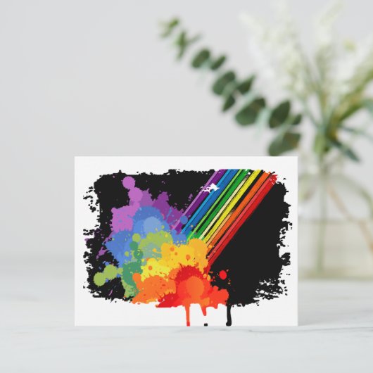 RAINBOW CLOUD -.png Briefkaart (Staand voorkant)