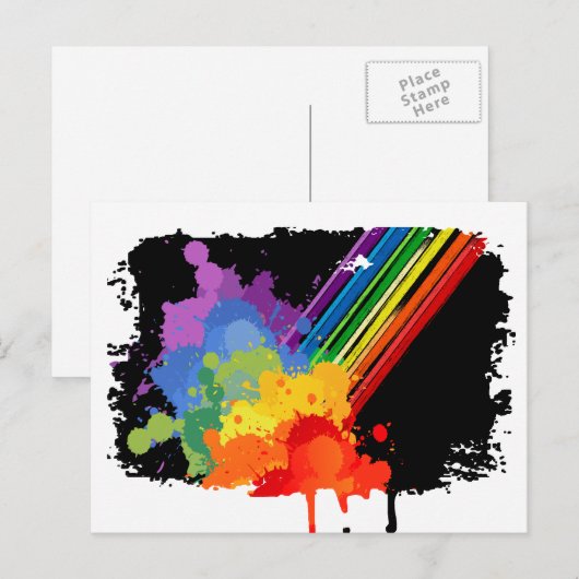 RAINBOW CLOUD -.png Briefkaart (Voorkant / Achterkant)