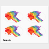 RAINBOW CLOUD -.png Ovale Sticker (Vel)