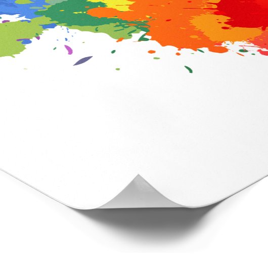 RAINBOW CLOUD -.png Poster (Hoek)