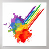 RAINBOW CLOUD -.png Poster (Voorkant)