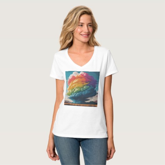 Rainbow Cloud T-shirt (Voorkant volledig)