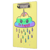 Rainbow Cloud Unicorn personaliseren Klembord (Links)