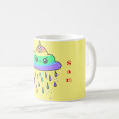 Rainbow Cloud Unicorn personaliseren Koffiemok (Voorkant rechts)